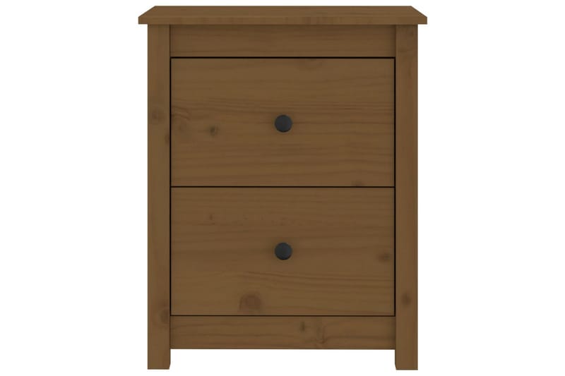 beBasic Nattbord 2 stk honningbrun 50x35x61,5 cm heltre furu - Brun - Møbler - Bord - Avlastningsbord - Sengebord & nattbord
