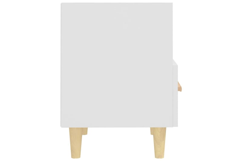 beBasic Nattbord 2 stk hvit 40x35x47 cm - Hvit - Møbler - Bord - Avlastningsbord - Sengebord & nattbord