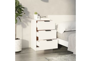 beBasic Nattbord 2 stk hvit 40x36x65 cm - Hvit - Møbler - Bord - Avlastningsbord - Sengebord & nattbord