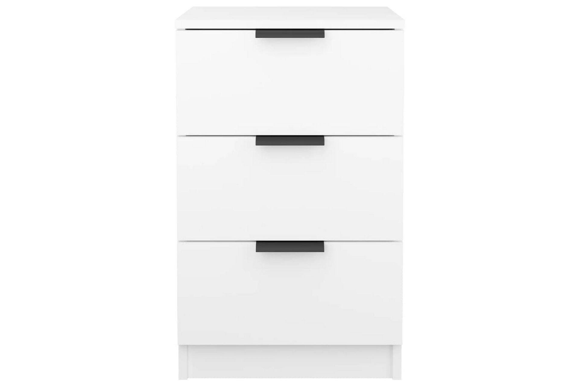 beBasic Nattbord 2 stk hvit 40x36x65 cm - Hvit - Møbler - Bord - Avlastningsbord - Sengebord & nattbord