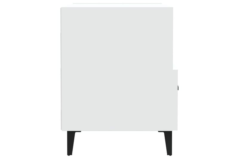 beBasic Nattbord 2 stk hvit konstruert tre - Hvit - Møbler - Bord - Avlastningsbord - Sengebord & nattbord
