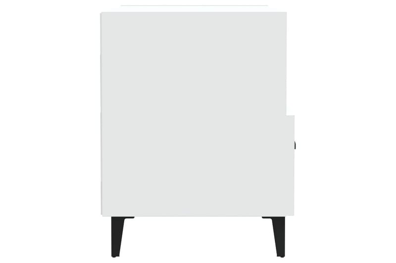 beBasic Nattbord 2 stk hvit konstruert tre - Hvit - Sengebord & nattbord
