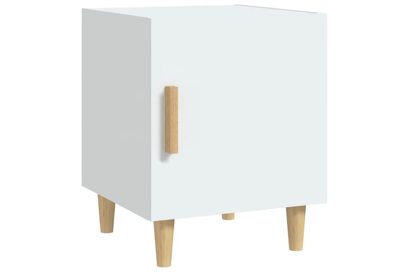 beBasic Nattbord 2 stk hvit konstruert tre - Hvit - Møbler - Bord - Avlastningsbord - Sengebord & nattbord