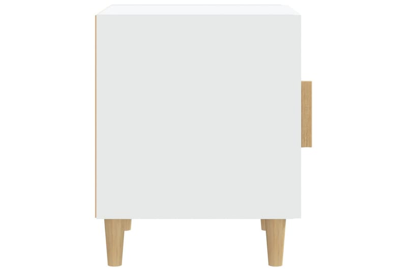beBasic Nattbord 2 stk hvit konstruert tre - Hvit - Møbler - Bord - Avlastningsbord - Sengebord & nattbord