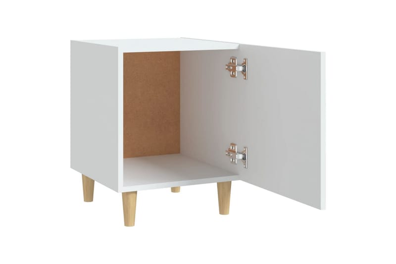beBasic Nattbord 2 stk hvit konstruert tre - Hvit - Møbler - Bord - Avlastningsbord - Sengebord & nattbord