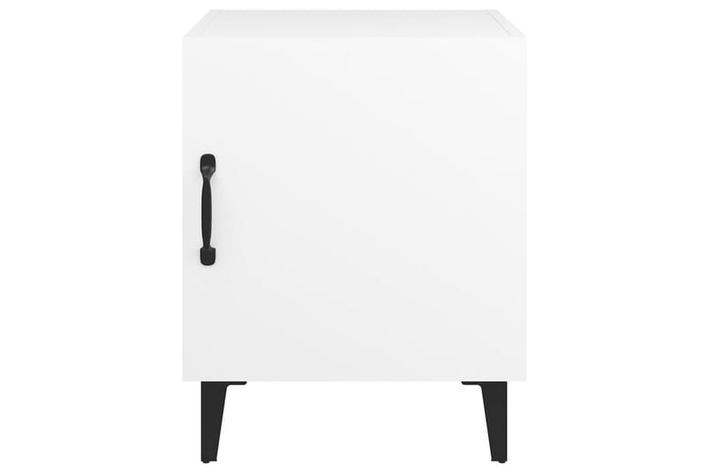 beBasic Nattbord 2 stk hvit konstruert tre - Hvit - Sengebord & nattbord
