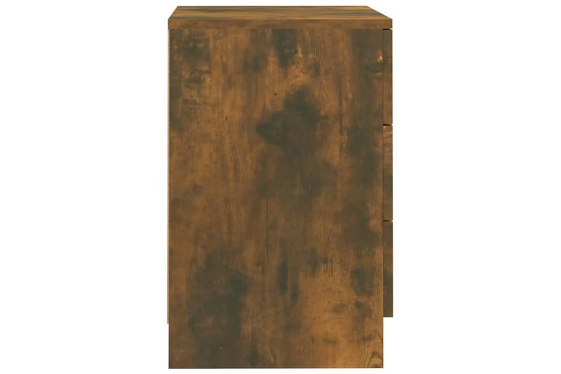 beBasic Nattbord 2 stk røkt eik 38x35x56 cm konstruert tre - Brun - Møbler - Bord - Avlastningsbord - Sengebord & nattbord