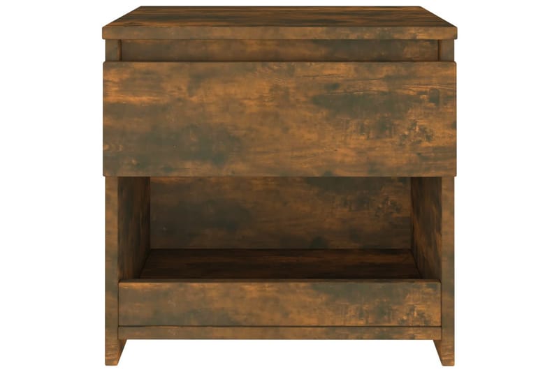 beBasic Nattbord 2 stk røkt eik 40x30x39 cm konstruert tre - Brun - Møbler - Bord - Avlastningsbord - Sengebord & nattbord