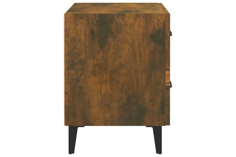 beBasic Nattbord 2 stk røkt eik 40x35x47,5 cm - Brun - Møbler - Bord - Avlastningsbord - Sengebord & nattbord