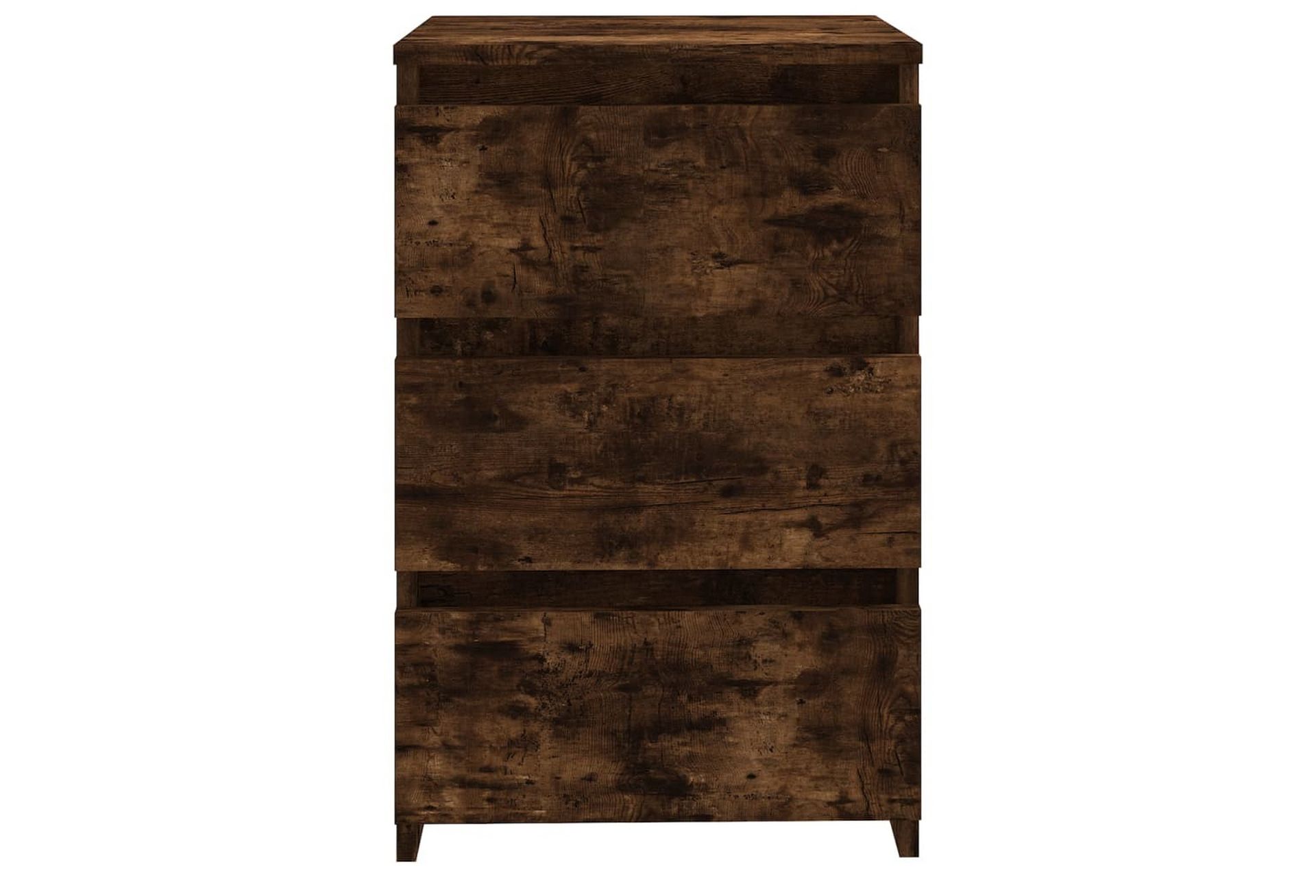 beBasic Nattbord 2 stk røkt eik 40x35x62,5 cm konstruert tre - Brun - Møbler - Bord - Avlastningsbord - Sengebord & nattbord