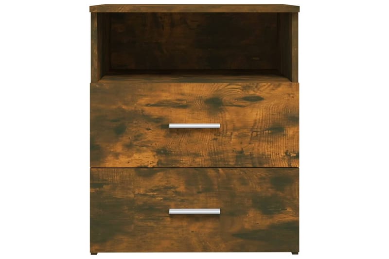 beBasic Nattbord 2 stk røkt eik 50x32x60 cm - Brun - Møbler - Bord - Avlastningsbord - Sengebord & nattbord