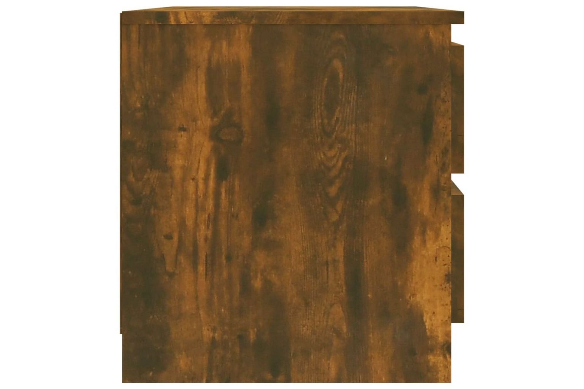 beBasic Nattbord 2 stk røkt eik 50x39x43,5 cm konstruert tre - Brun - Møbler - Bord - Avlastningsbord - Sengebord & nattbord