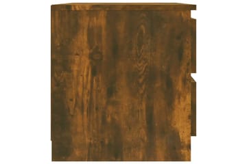 beBasic Nattbord 2 stk røkt eik 50x39x43,5 cm konstruert tre - Brun - Møbler - Bord - Avlastningsbord - Sengebord & nattbord