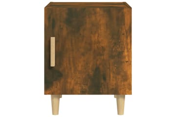 beBasic Nattbord 2 stk røkt eik konstruert tre - Brun - Møbler - Bord - Avlastningsbord - Sengebord & nattbord