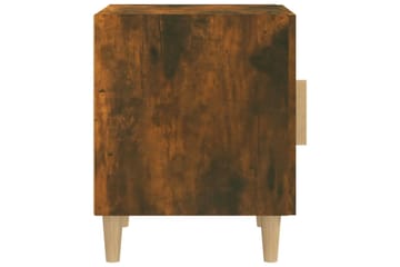 beBasic Nattbord 2 stk røkt eik konstruert tre - Brun - Møbler - Bord - Avlastningsbord - Sengebord & nattbord