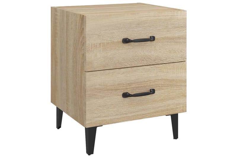 beBasic Nattbord 2 stk sonoma eik 40x35x47,5 cm - Brun - Møbler - Bord - Avlastningsbord - Sengebord & nattbord