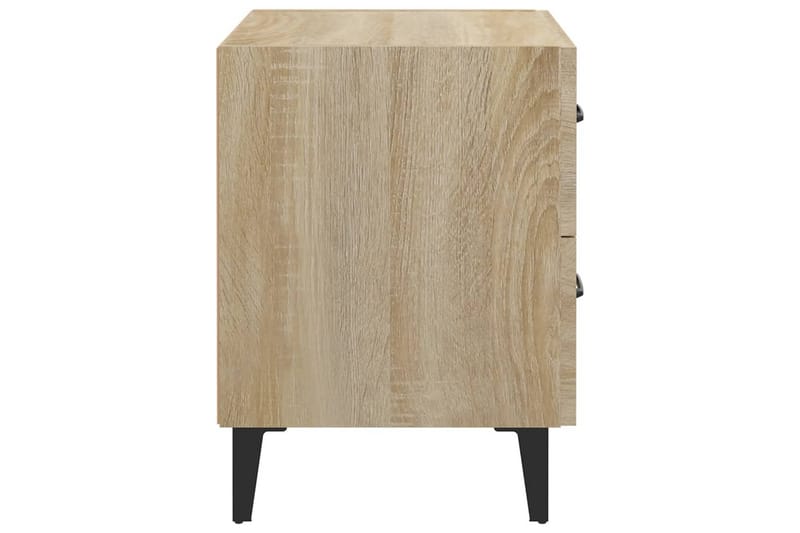 beBasic Nattbord 2 stk sonoma eik 40x35x47,5 cm - Brun - Møbler - Bord - Avlastningsbord - Sengebord & nattbord