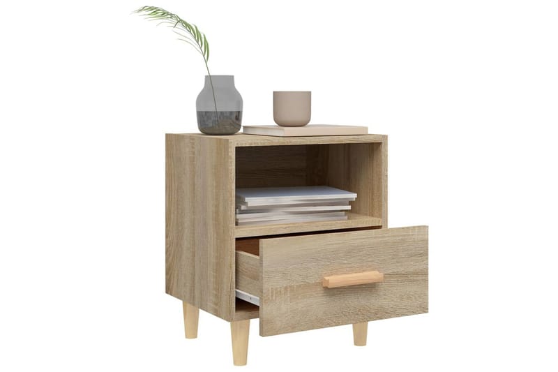 beBasic Nattbord 2 stk sonoma eik 40x35x47 cm - Brun - Møbler - Bord - Avlastningsbord - Sengebord & nattbord