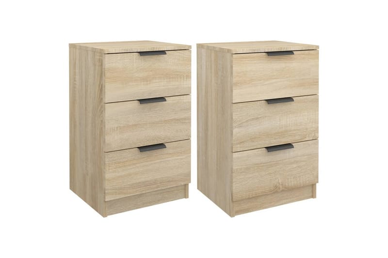 beBasic Nattbord 2 stk sonoma eik 40x36x65 cm - Brun - Møbler - Bord - Avlastningsbord - Sengebord & nattbord