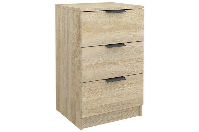 beBasic Nattbord 2 stk sonoma eik 40x36x65 cm - Brun - Møbler - Bord - Avlastningsbord - Sengebord & nattbord