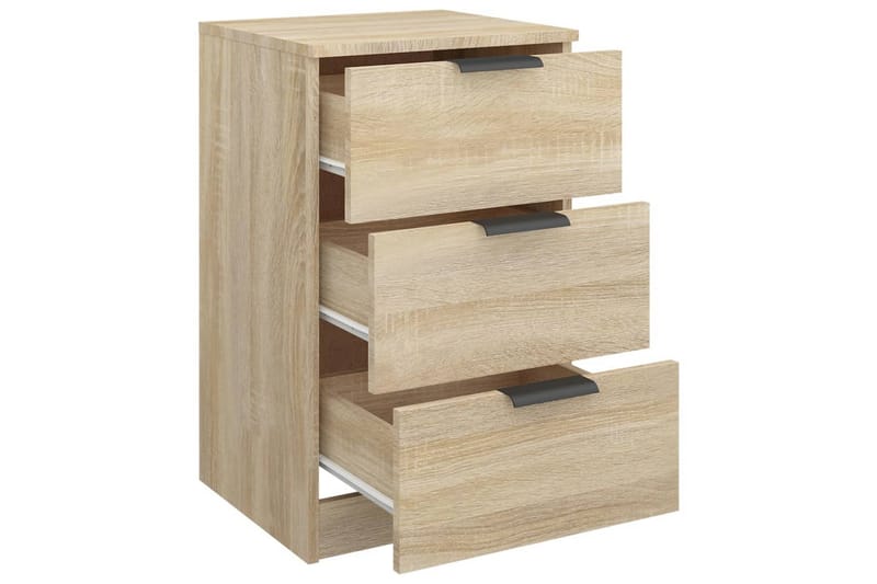 beBasic Nattbord 2 stk sonoma eik 40x36x65 cm - Brun - Møbler - Bord - Avlastningsbord - Sengebord & nattbord