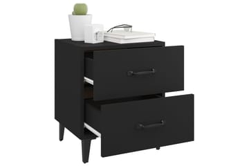 beBasic Nattbord 2 stk svart 40x35x47,5 cm - Svart - Møbler - Bord - Avlastningsbord - Sengebord & nattbord