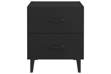 beBasic Nattbord 2 stk svart 40x35x47,5 cm - Svart - Møbler - Bord - Avlastningsbord - Sengebord & nattbord