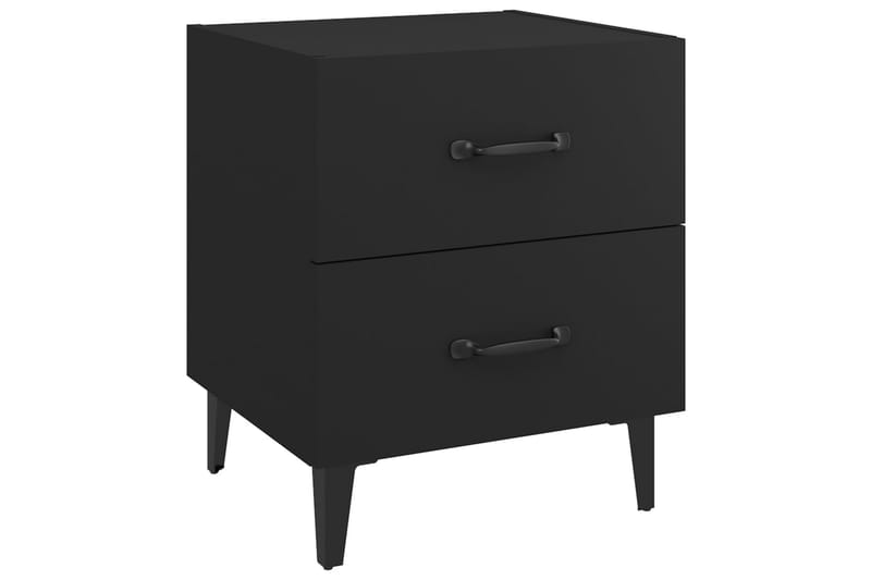 beBasic Nattbord 2 stk svart 40x35x47,5 cm - Svart - Møbler - Bord - Avlastningsbord - Sengebord & nattbord