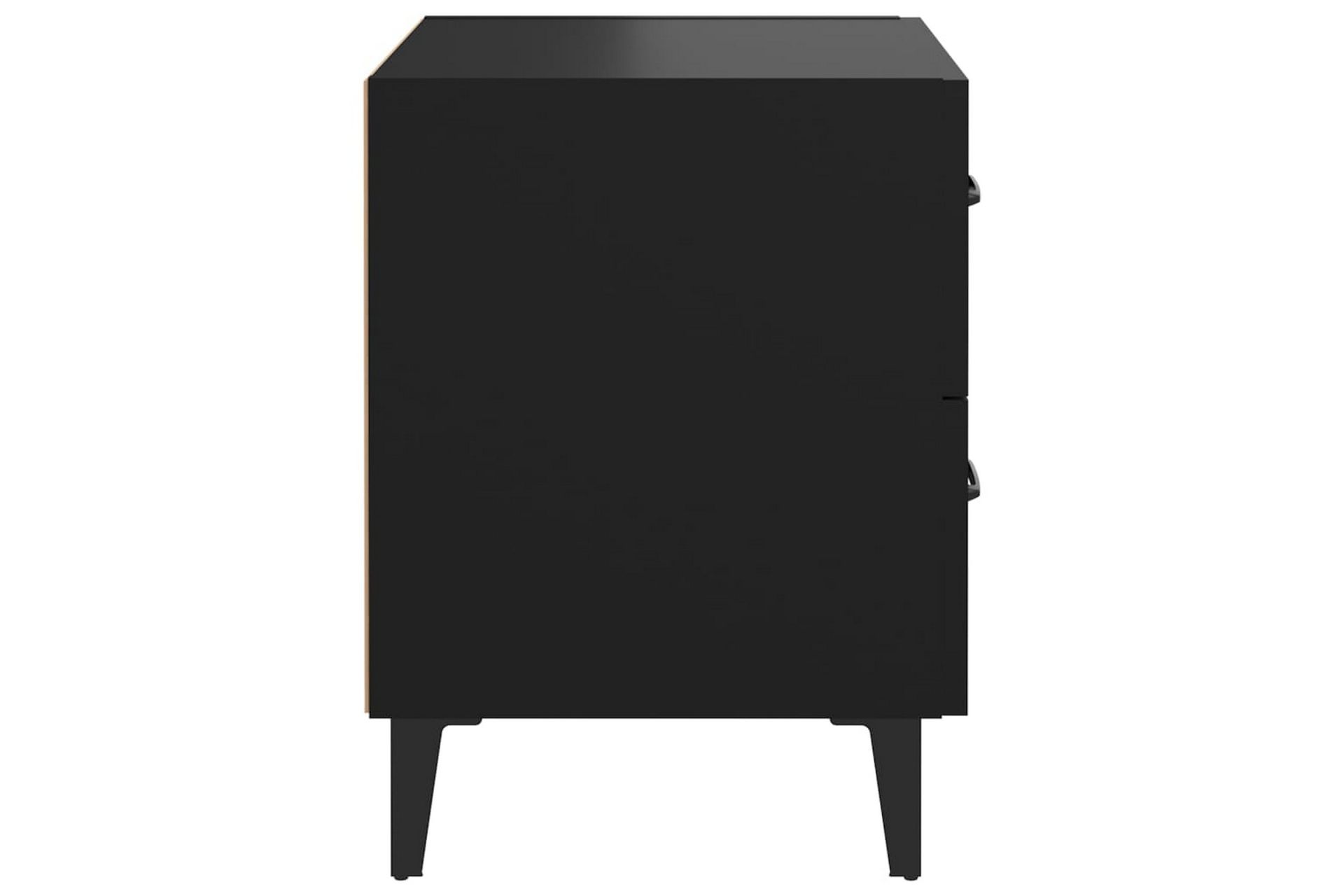 beBasic Nattbord 2 stk svart 40x35x47,5 cm - Svart - Møbler - Bord - Avlastningsbord - Sengebord & nattbord