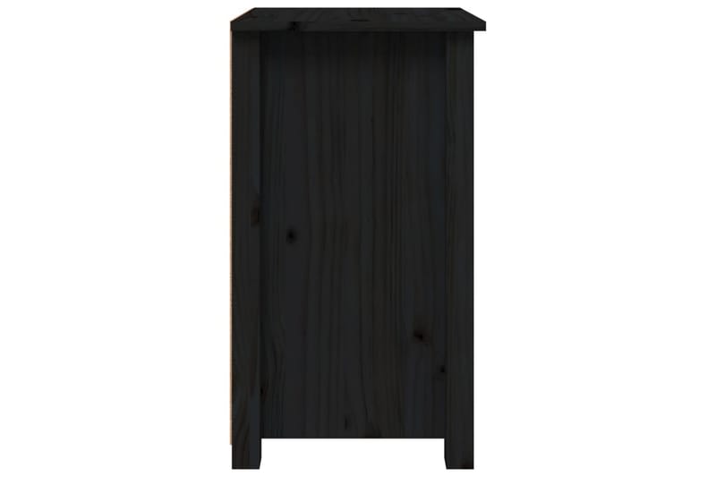 beBasic Nattbord 2 stk svart 40x35x61,5 heltre furu - Svart - Møbler - Bord - Avlastningsbord - Sengebord & nattbord