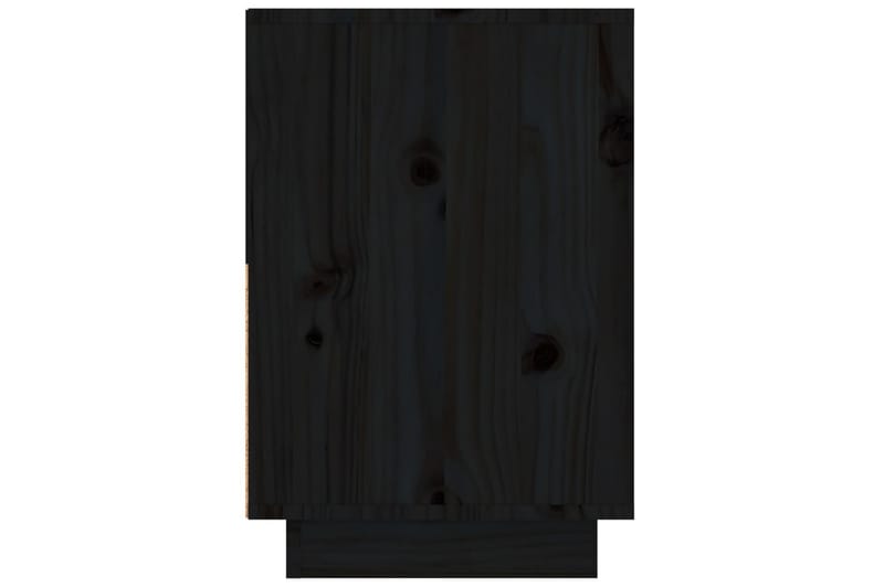 beBasic Nattbord 2 stk svart 60x34x51 heltre furu - Svart - Møbler - Bord - Avlastningsbord - Sengebord & nattbord