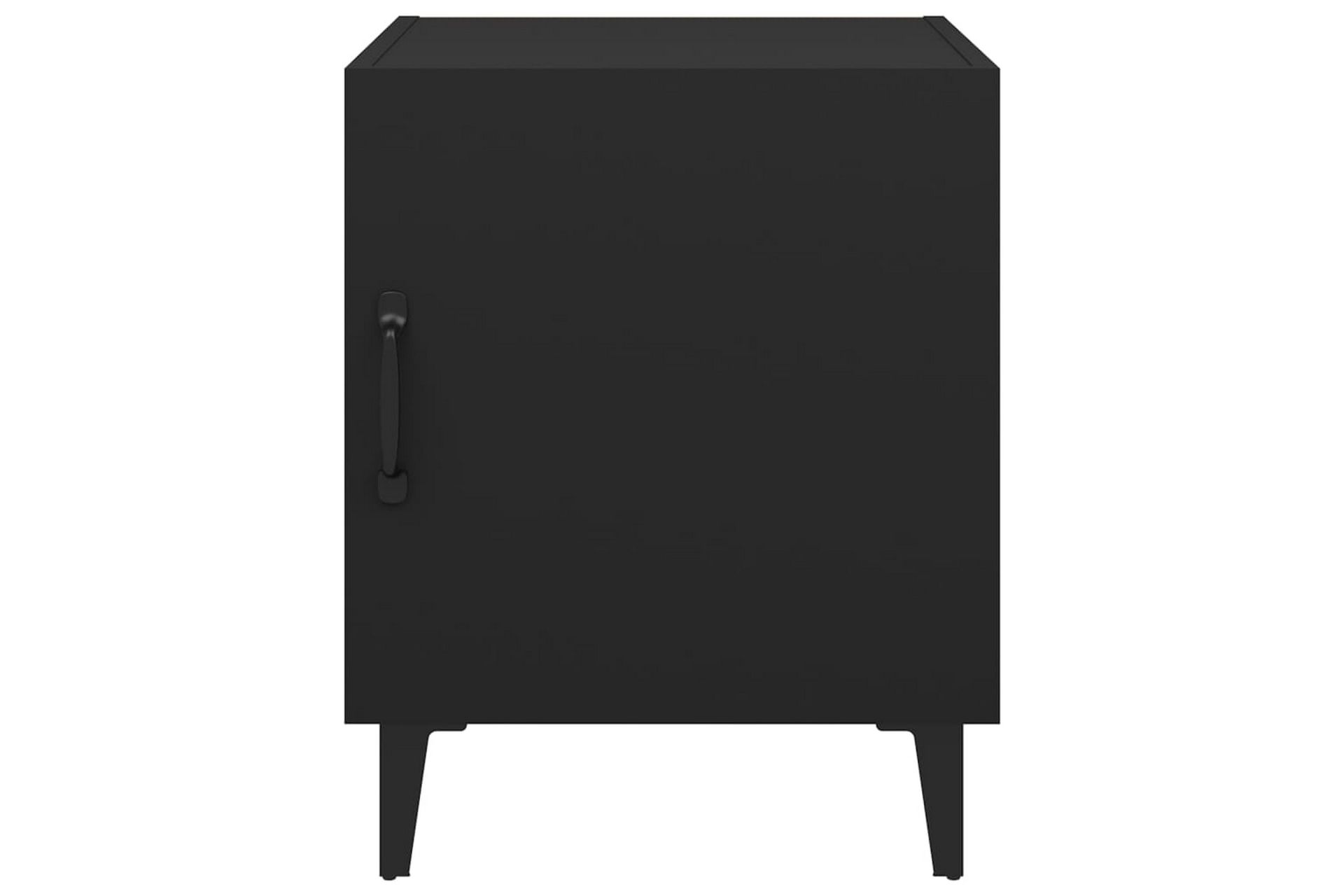 beBasic Nattbord 2 stk svart konstruert tre - Svart - Møbler - Bord - Avlastningsbord - Sengebord & nattbord