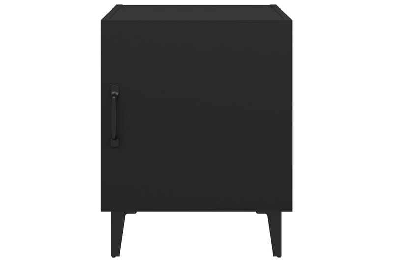 beBasic Nattbord 2 stk svart konstruert tre - Svart - Møbler - Bord - Avlastningsbord - Sengebord & nattbord