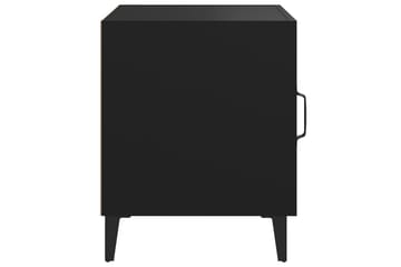 beBasic Nattbord 2 stk svart konstruert tre - Svart - Møbler - Bord - Avlastningsbord - Sengebord & nattbord
