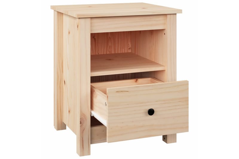 beBasic Nattbord 40x35x49 cm heltre furu - Brun - Møbler - Bord - Avlastningsbord - Sengebord & nattbord
