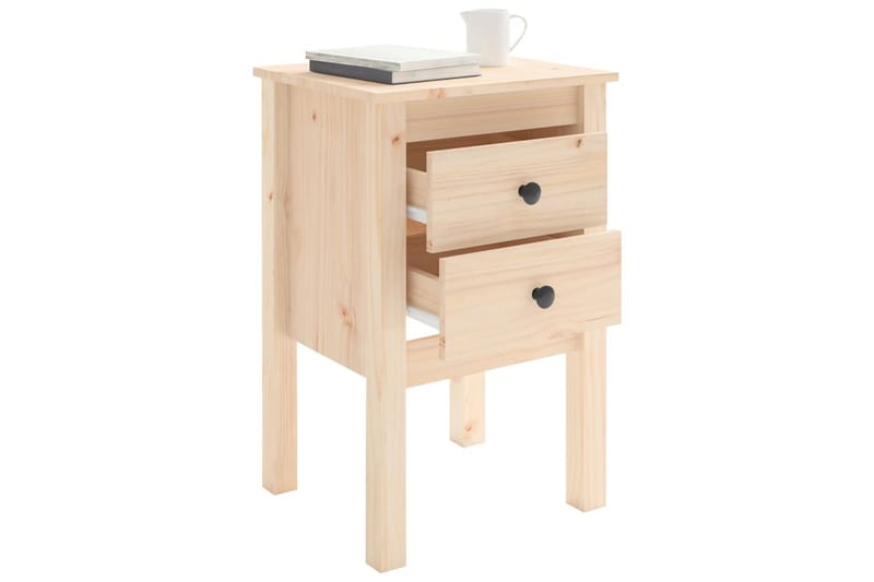 beBasic Nattbord 40x35x61,5 cm heltre furu - Brun - Møbler - Bord - Avlastningsbord - Sengebord & nattbord