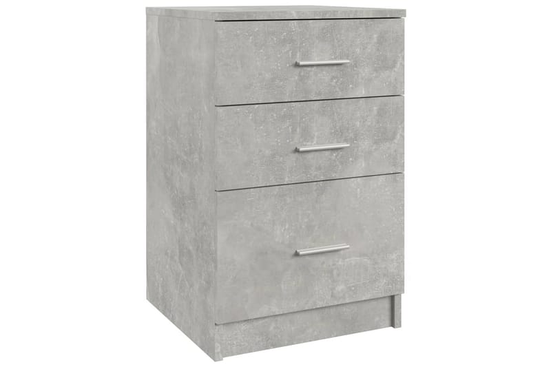 beBasic Nattbord betonggrå 40x40x63 cm konstruert tre - GrÃ¥ - Møbler - Bord - Avlastningsbord - Sengebord & nattbord