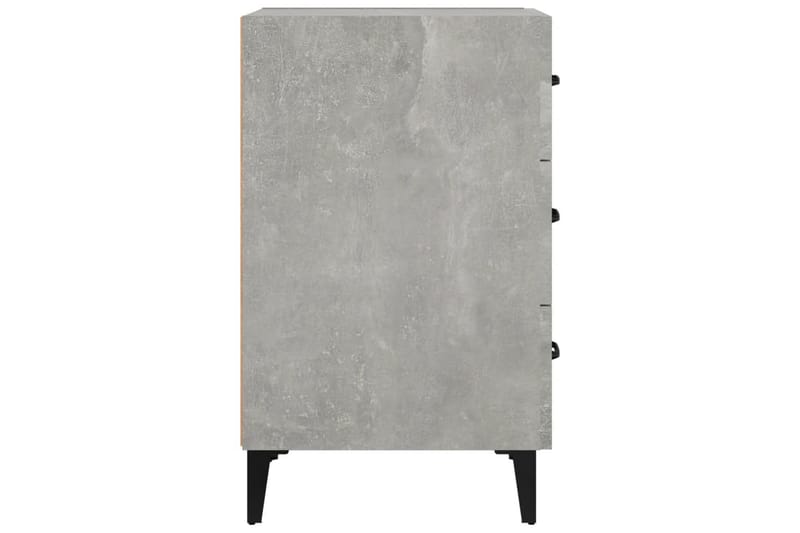 beBasic Nattbord betonggrå 40x40x66 cm konstruert tre - GrÃ¥ - Møbler - Bord - Avlastningsbord - Sengebord & nattbord