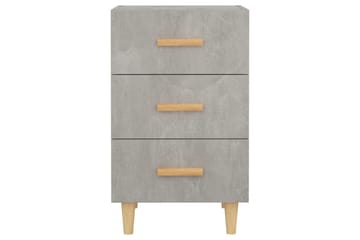 beBasic Nattbord betonggrå 40x40x66 cm konstruert tre - GrÃ¥ - Møbler - Bord - Avlastningsbord - Sengebord & nattbord