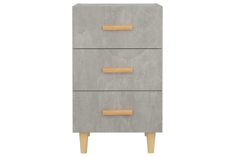 beBasic Nattbord betonggrå 40x40x66 cm konstruert tre - GrÃ¥ - Møbler - Bord - Avlastningsbord - Sengebord & nattbord