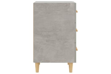 beBasic Nattbord betonggrå 40x40x66 cm konstruert tre - GrÃ¥ - Møbler - Bord - Avlastningsbord - Sengebord & nattbord