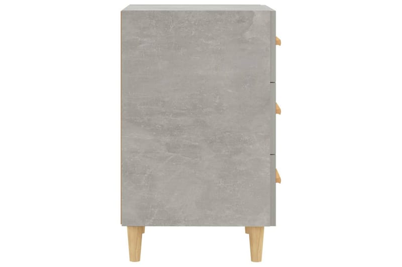 beBasic Nattbord betonggrå 40x40x66 cm konstruert tre - GrÃ¥ - Møbler - Bord - Avlastningsbord - Sengebord & nattbord