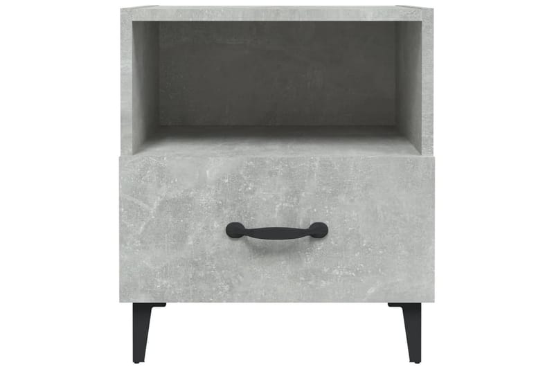 beBasic Nattbord betonggrå konstruert tre - GrÃ¥ - Møbler - Bord - Avlastningsbord - Sengebord & nattbord