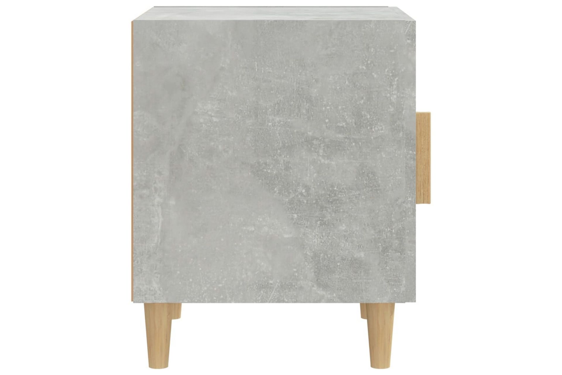 beBasic Nattbord betonggrå konstruert tre - GrÃ¥ - Møbler - Bord - Avlastningsbord - Sengebord & nattbord