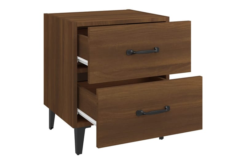 beBasic Nattbord brun eik 40x35x47,5 cm - Brun - Møbler - Bord - Avlastningsbord - Sengebord & nattbord