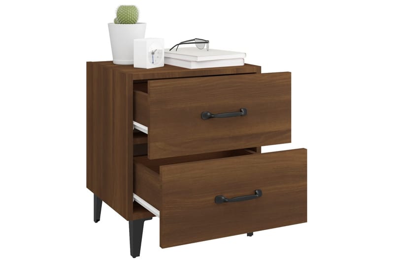 beBasic Nattbord brun eik 40x35x47,5 cm - Brun - Møbler - Bord - Avlastningsbord - Sengebord & nattbord
