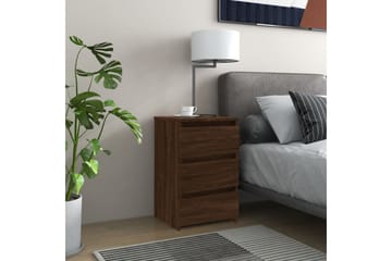 beBasic Nattbord brun eik 40x35x62,5 cm konstruert tre - Brun - Møbler - Bord - Avlastningsbord - Sengebord & nattbord