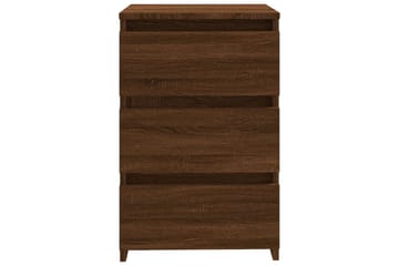 beBasic Nattbord brun eik 40x35x62,5 cm konstruert tre - Brun - Møbler - Bord - Avlastningsbord - Sengebord & nattbord