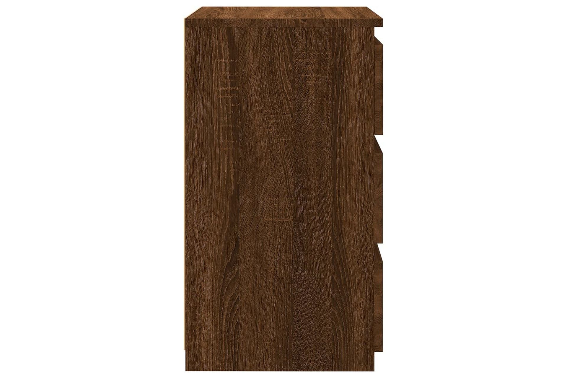 beBasic Nattbord brun eik 40x35x62,5 cm konstruert tre - Brun - Møbler - Bord - Avlastningsbord - Sengebord & nattbord