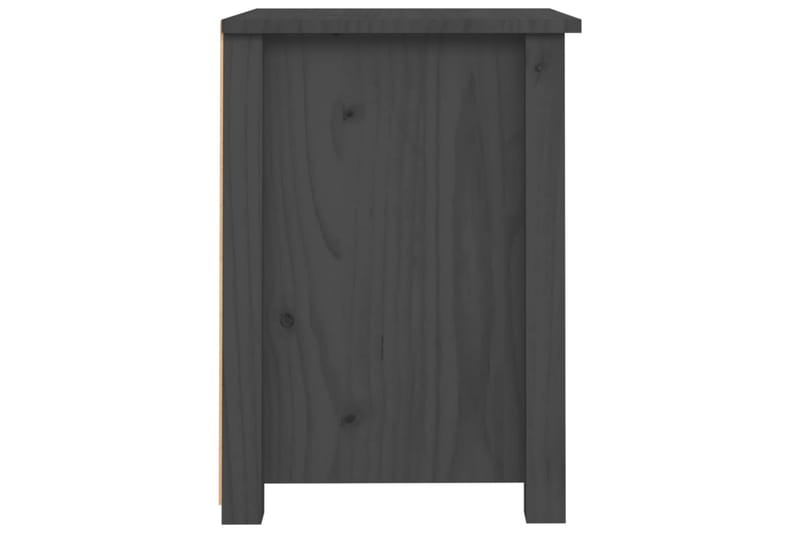 beBasic Nattbord grå 40x35x49 heltre furu - GrÃ¥ - Møbler - Bord - Avlastningsbord - Sengebord & nattbord
